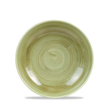 Stonecast Burnished Green Coupe Bowl