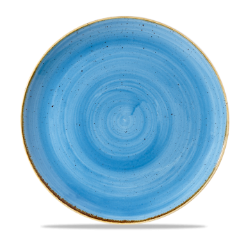 28.8cm Stonecast Cornflower Blue Coupe Plate