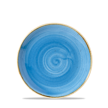 16.5cm Stonecast Cornflower Blue Coupe Plate