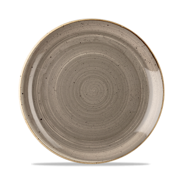 Stonecast Peppercorn Grey Coupe Plate
