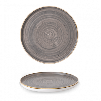Stonecast Peppercorn Grey Walled Plate