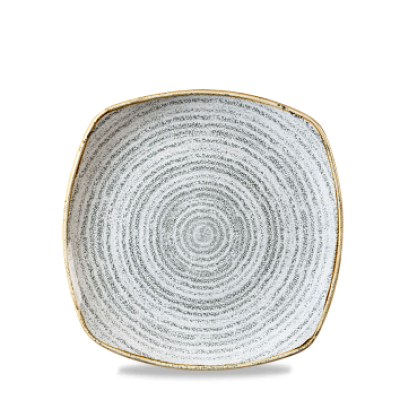 21.5cm Stone Grey Square Plate