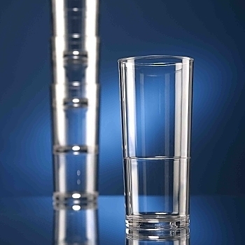 Unbreakable Polycarbonate glass plastic polycarbonate highball Aqua glass  drinking glass