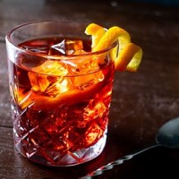 Sloe Gin Negroni Cocktail