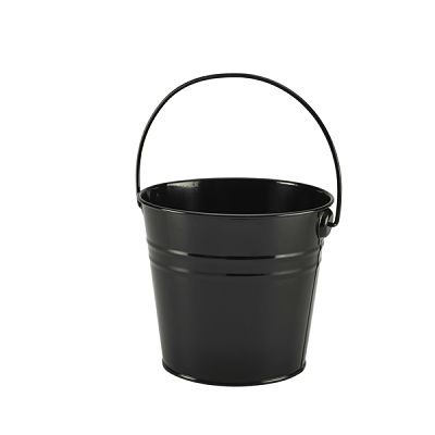 BLACK Stainless Steel Ribbed Serving Bucket | Serving Bucket | Food ...