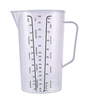 1 Litre Polypropylene Measuring Jug | Measuring Jug | Plastic Jug | 1 ...