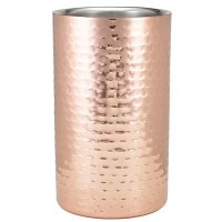 Copper finish wine bottle cooler