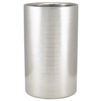 Wine Bottle Cooler Ribbed Stainless Steel