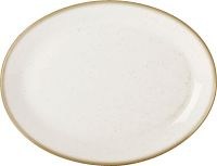 Oatmeal Porcelite Seasons Oval Plate
