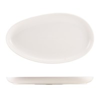 WhiteOrganicOvalPlate