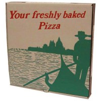 Brown Corregated Pizza Box
