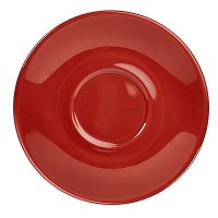 RED Porcelain Saucer
