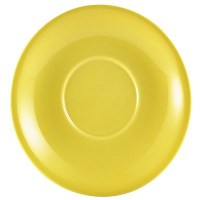 Yellow Porcelain Saucer