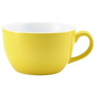 YELLOW Porcelain Bowl Shaped Cup