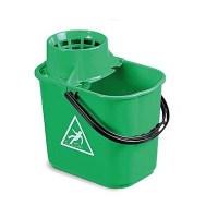 GREEN Mop Bucket with Wringer 12 Litre