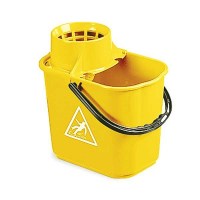 YELLOW Mop Bucket with Wringer 12 Litre