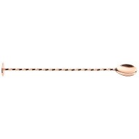27cm Copper Bar Spoon with Disc Muddler End