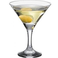 Bistro Martini Glass with drink and olive
