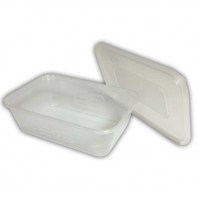 Microwave Takeaway Container with Lid 500ml / 18oz