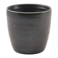 Black Terra Porcelain Chip Cup