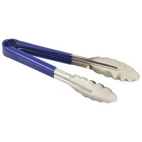 Blue Handled Stainless Steel Tongs