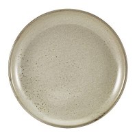 Grey Terra Porcelain Coupe Plate