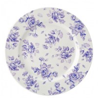 Heritage Vintage Wide Rim Plate 'Faith' Floral Design