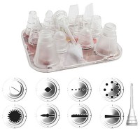 Clear Plastic Piping Nozzle Set