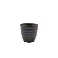 Black Terra Porcelain Dip Pot