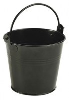 Black Galvanised Serving Bucket
