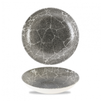 Kintsugi Reverse Quartz Black Coupe Bowl