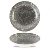 Kintsugi Reverse Quartz Black Coupe Bowl