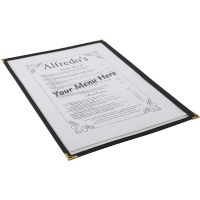 A4 American Style Menu Holder 2 Page Facing