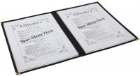 A4 American Style Menu Holder 4 Page Facing