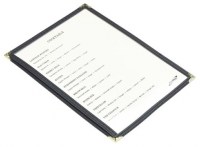A5 American Style Menu Holder 2 Page Facing