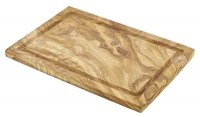 Olive Wood Serving Board with groove