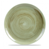 28.8cm Stonecast Burnished Green Coupe Plate