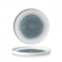 Churchill Raku Topaz Blue Walled Chef's Plate