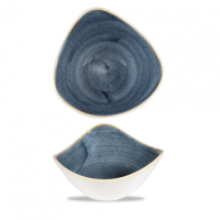 18.5cm Stonecast Blueberry Triangle Bowl