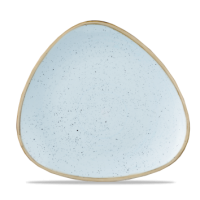26.5cm Stonecast Duck Egg Blue Triangle Plate
