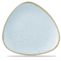 31.1cm Stonecast Duck Egg Blue Triangle Plate
