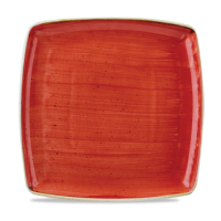 26.8cm Stonecast Berry Red Square Plate