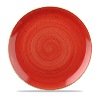 28.8cm Stonecast Berry Red Coupe Plate