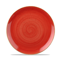 21.7cm Stonecast Berry Red Coupe Plate