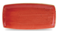 35cm Stonecast Berry Red Oblong Plate
