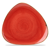 31.1cm Stonecast Berry Red Triangle Plate