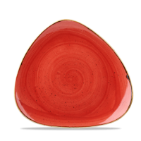 19.2cm Stonecast Berry Red Triangle Plate