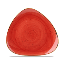 22.9cm Stonecast Berry Red Triangle Plate