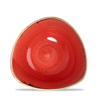 23.5cm Stonecast Berry Red Triangle Bowl