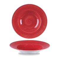 Stonecast Berry Red Wide Rim Bowl